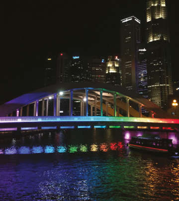 Bridging Singapore city  beyond illumination